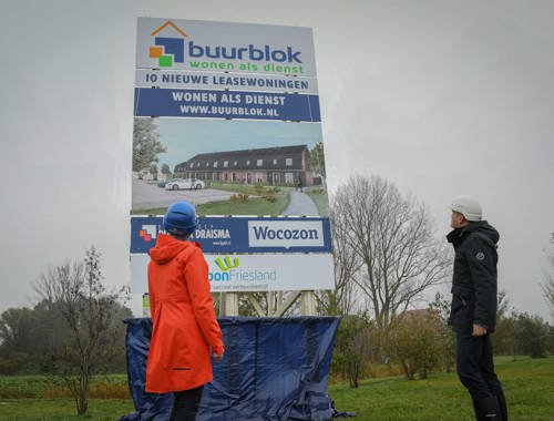 Onthulling Bouwbord Buurblok 7544